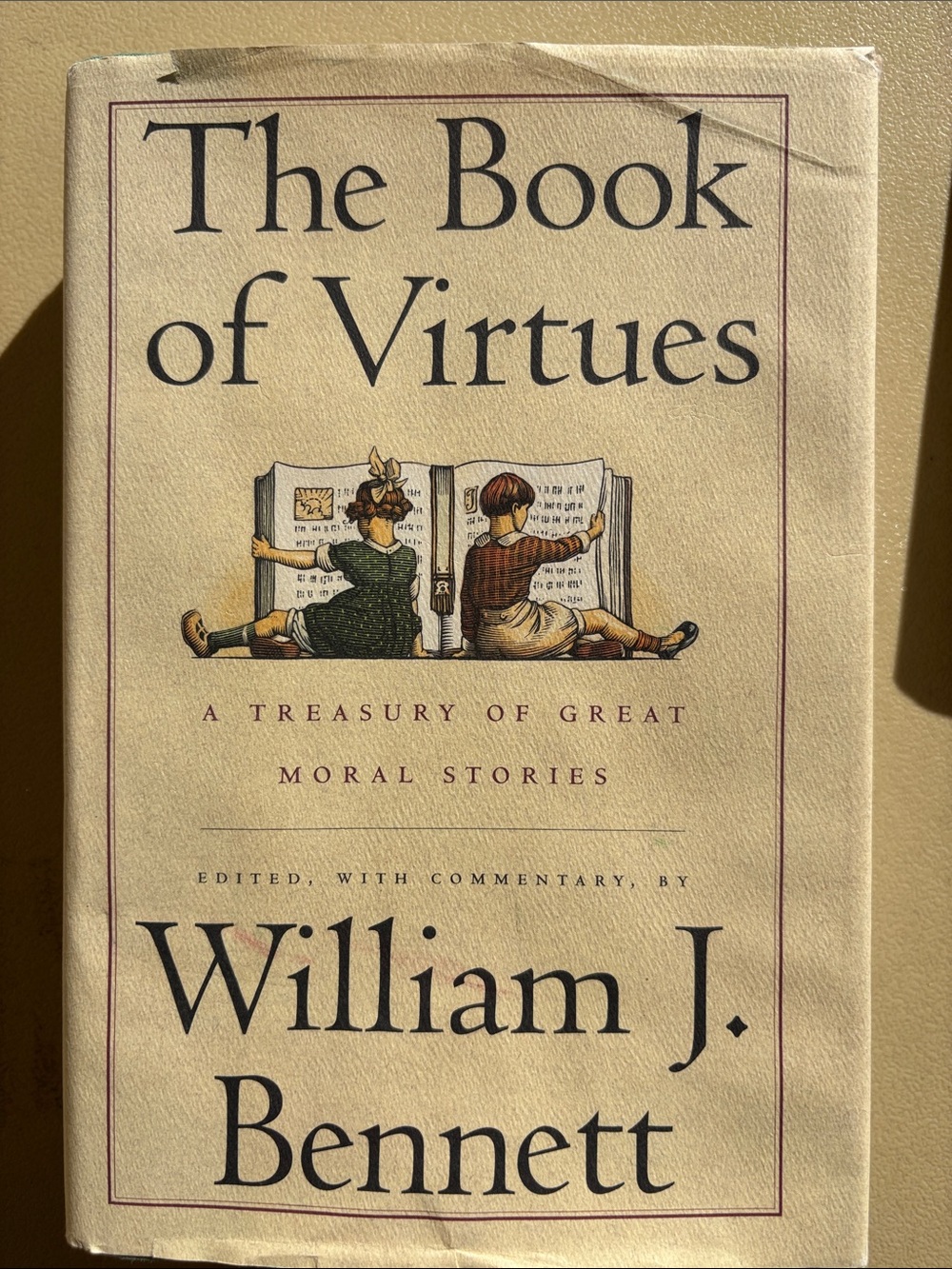 Vintage Hardcover Book of Virtues: A Treasury of Great Moral Stories
